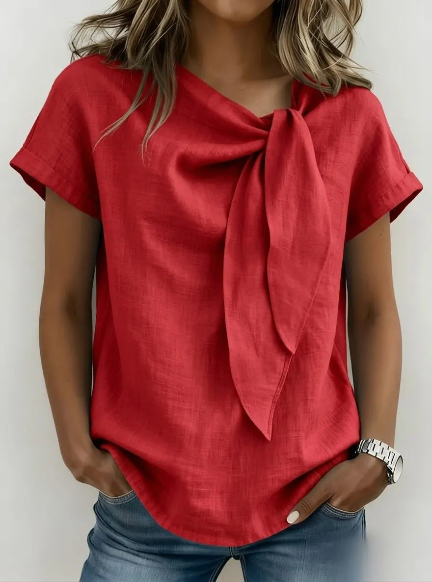 T-shirt d'été décontracté à manches courtes pour femme