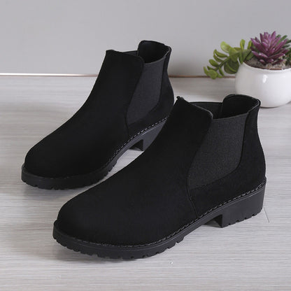 Bottes à talon épais