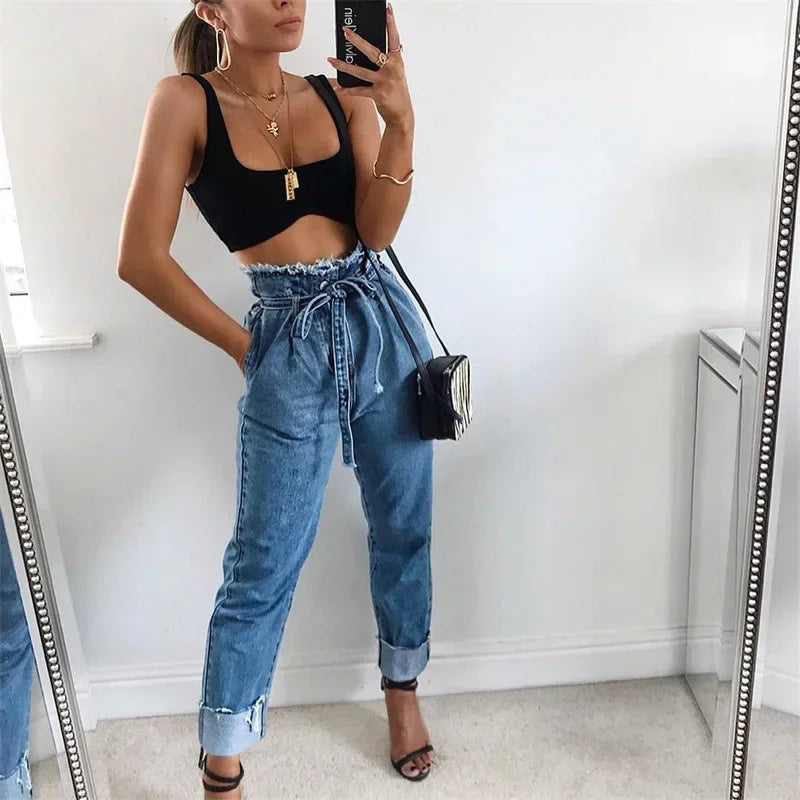 Pantalon crayon délavé - FEMME FATALE