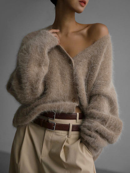 Gilet Loose  Col V Automne-Hiver