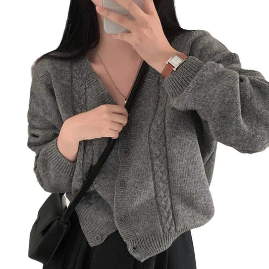 Gilet Col V Torsadé