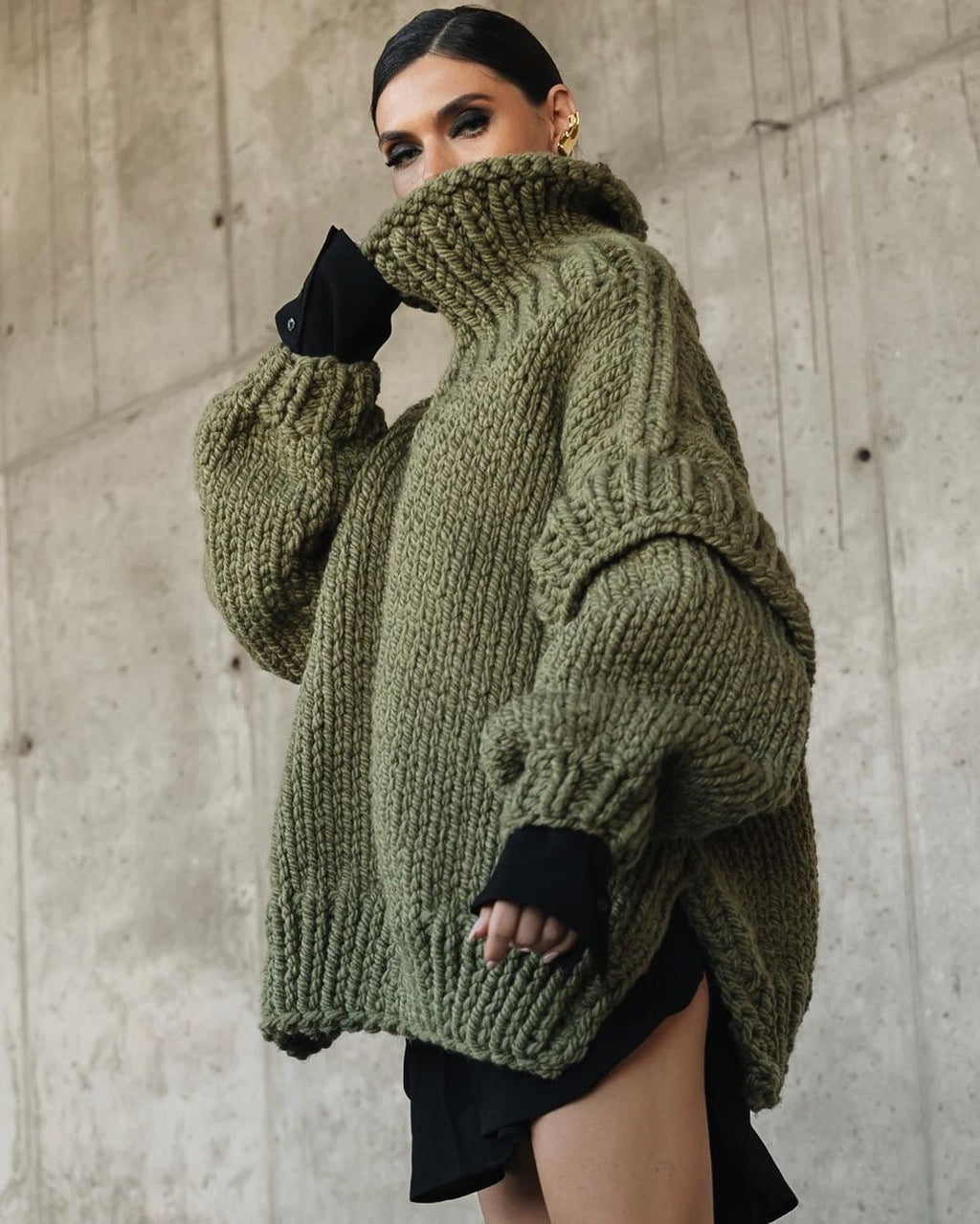 Pull Doux - Col Roulé - FEMME FATALE