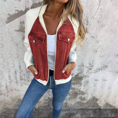 Veste en  jean décontractée .