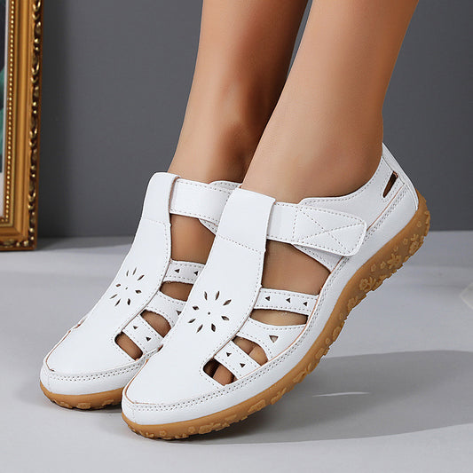 Sandales Vintage en Cuir Véritable
