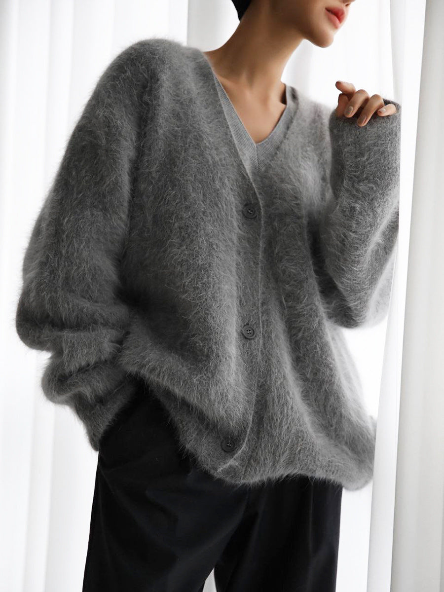 Gilet Loose  Col V Automne-Hiver