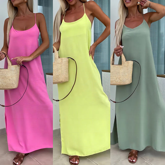 Robe ample à bretelle