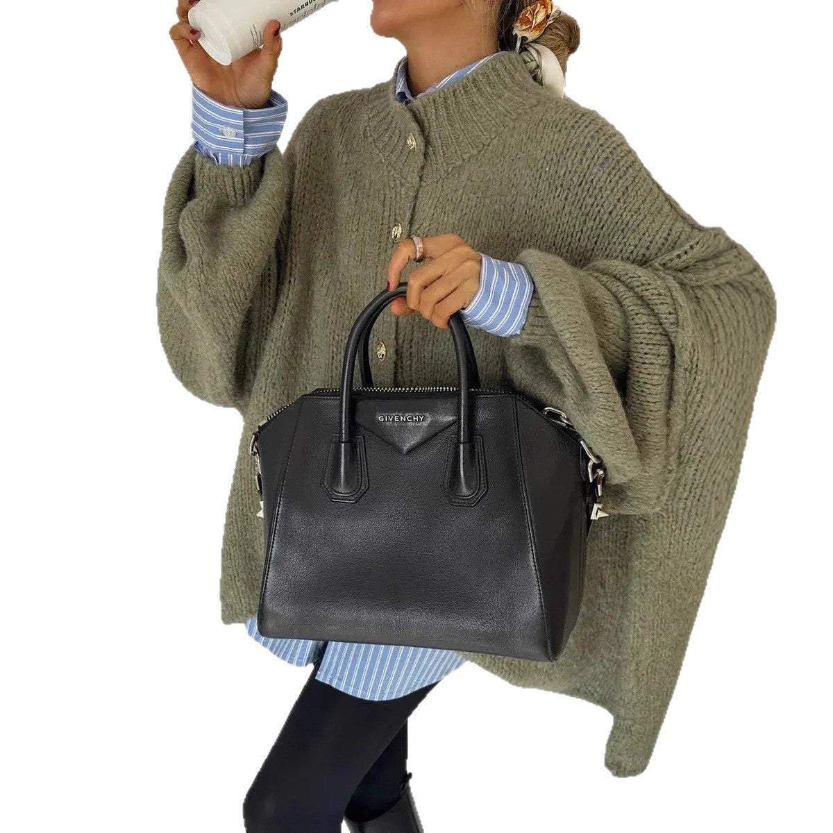 Gilet cardigan décontracté en maille unie - FEMME FATALE