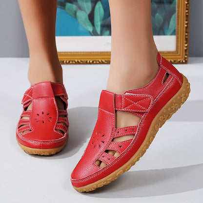 Sandales Vintage en Cuir Véritable