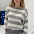 Pull ample à rayures - FEMME FATALE