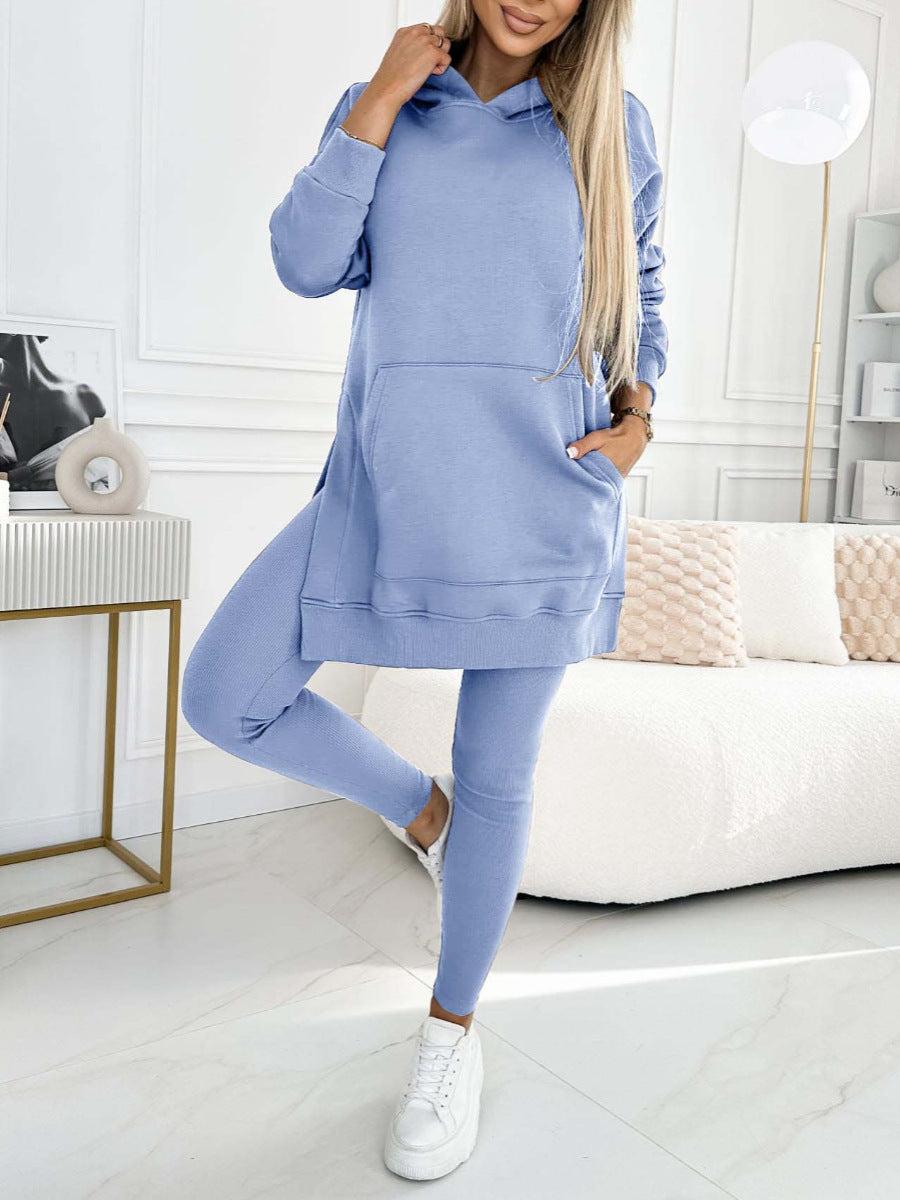 Ensemble Sweat Capuche et Leggings Épais - FEMME FATALE