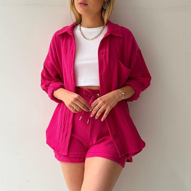 Chemise à manches longues et revers Champray - FEMME FATALE