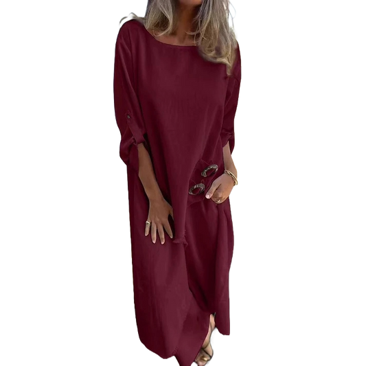 Ensemble Élégant Boutons Dorés & Pantalon Large