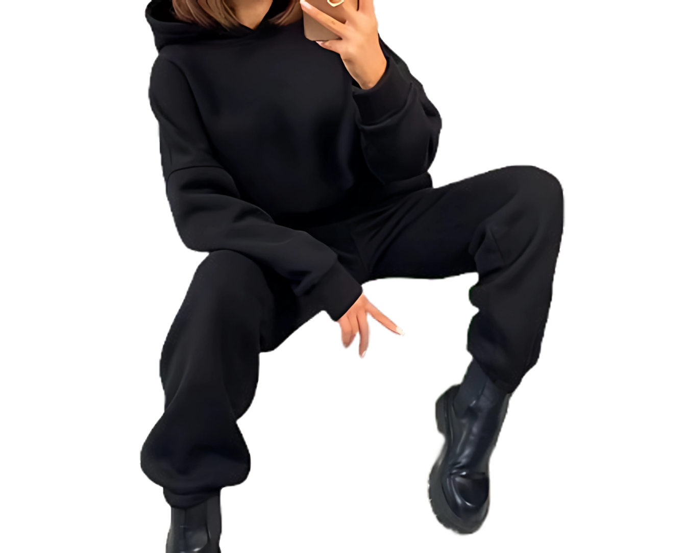 Ensemble Court à Capuche - Couleur Unie - FEMME FATALE