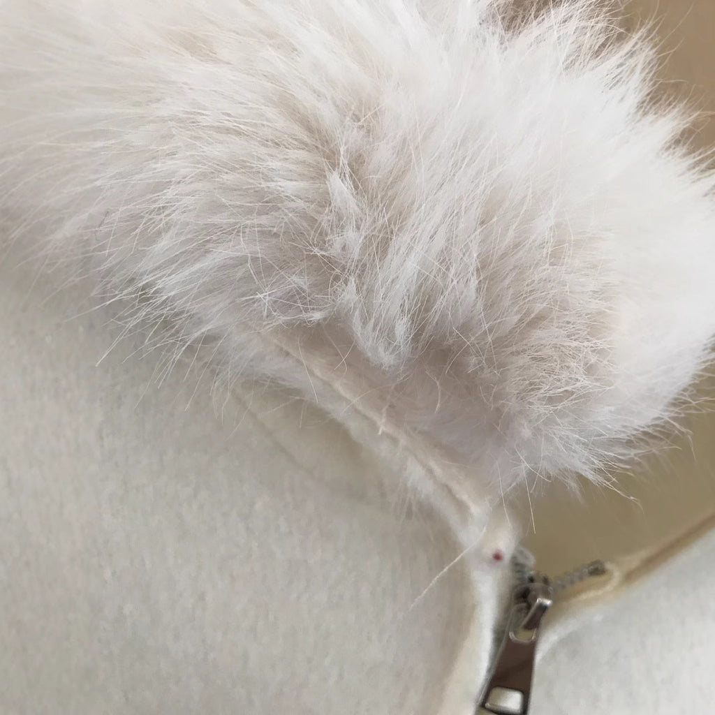 Veste Cardigan à Capuche en Fourrure - FEMME FATALE