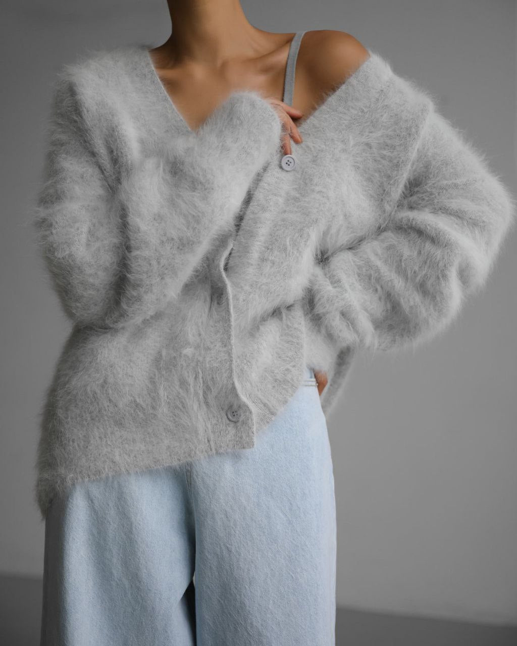 Gilet Loose  Col V Automne-Hiver