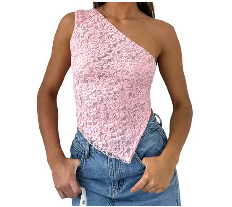 Nani asymétrique dos nu en dentelle - FEMME FATALE