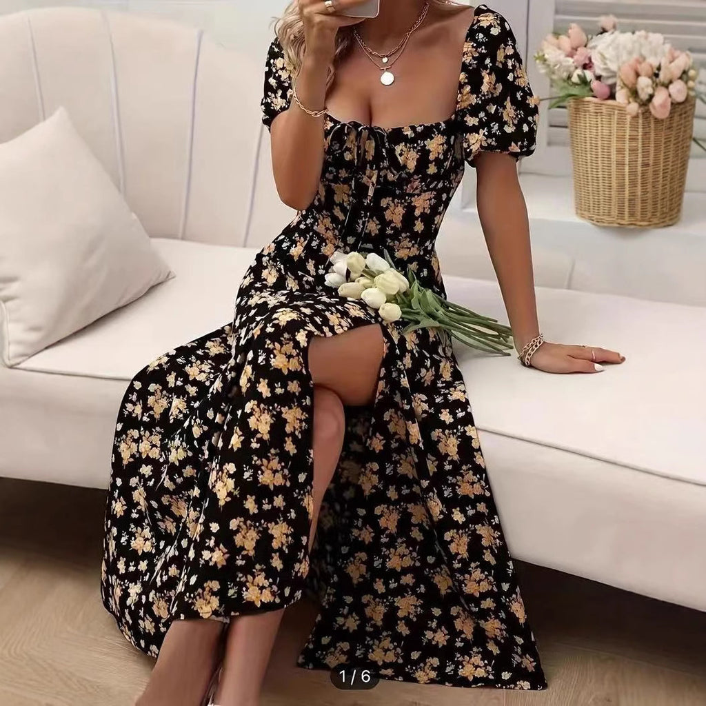 Robe Longue Floral - FEMME FATALE
