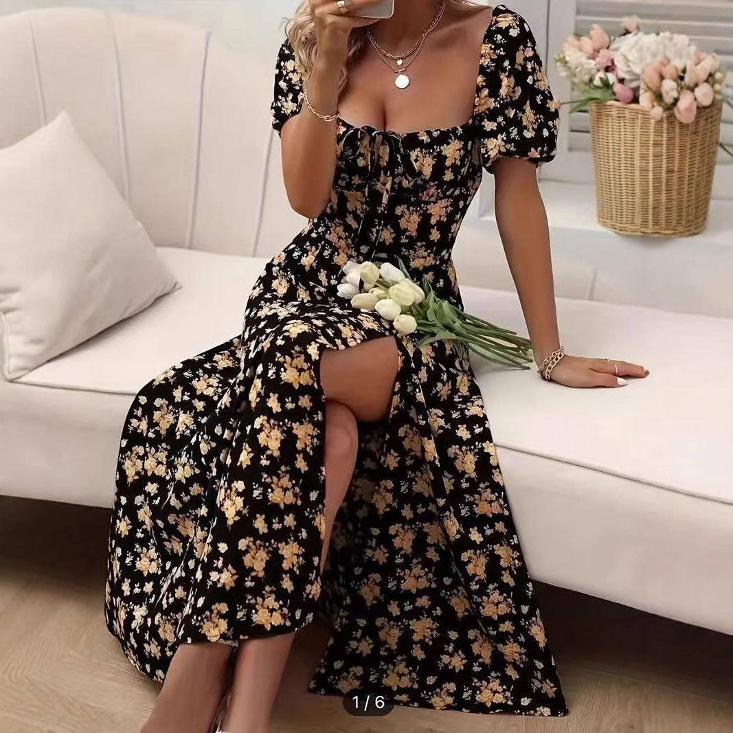 Robe Longue Floral - FEMME FATALE