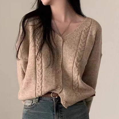 Gilet Col V Torsadé