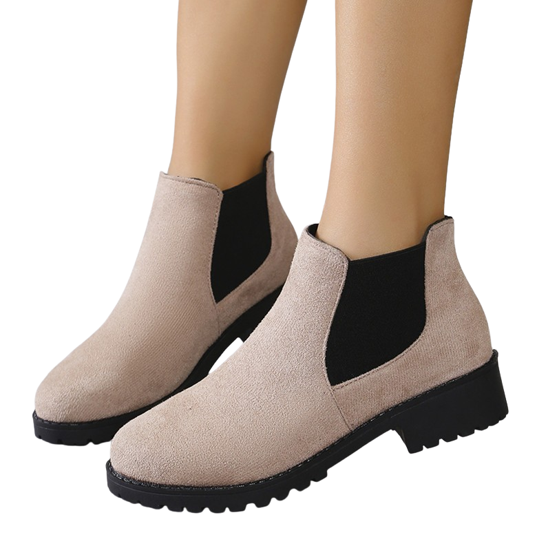 Bottes à talon épais