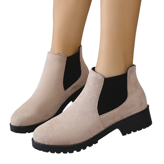 Bottes à talon épais