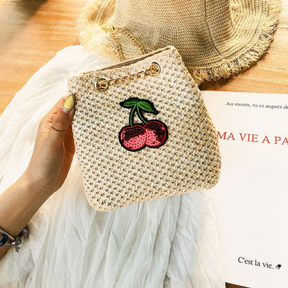 Sac seau femme à chaîne