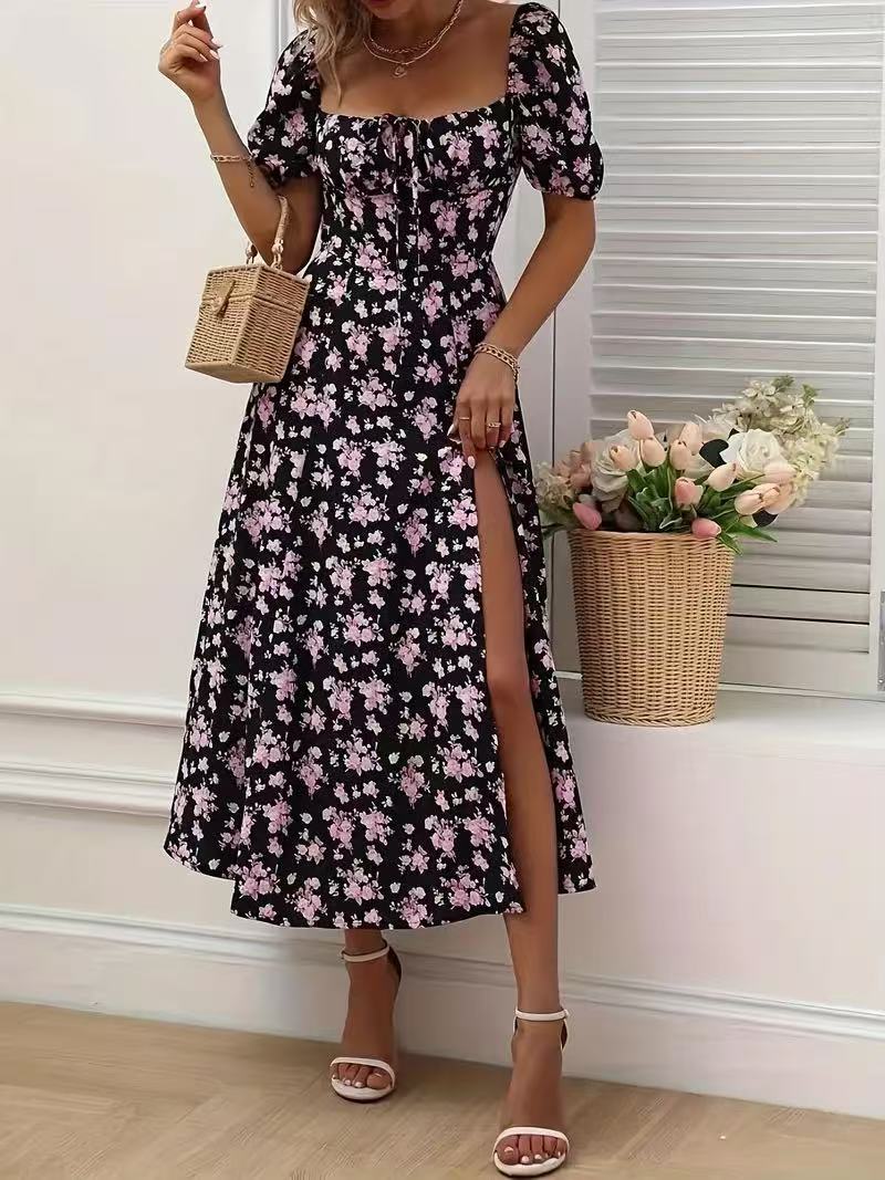 Robe Longue Floral - FEMME FATALE