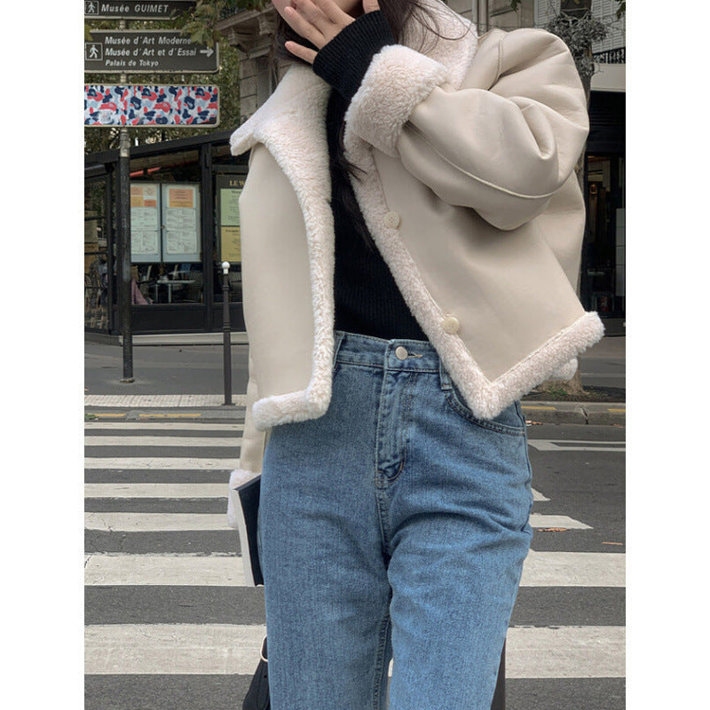 Manteau Réversible en Agneau
