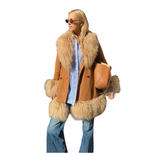 Manteau Confortable Style Rétro