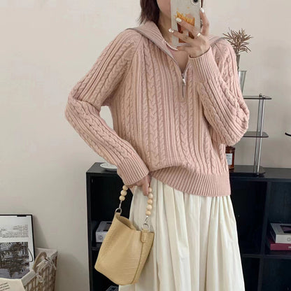 Pull Col Rabattu