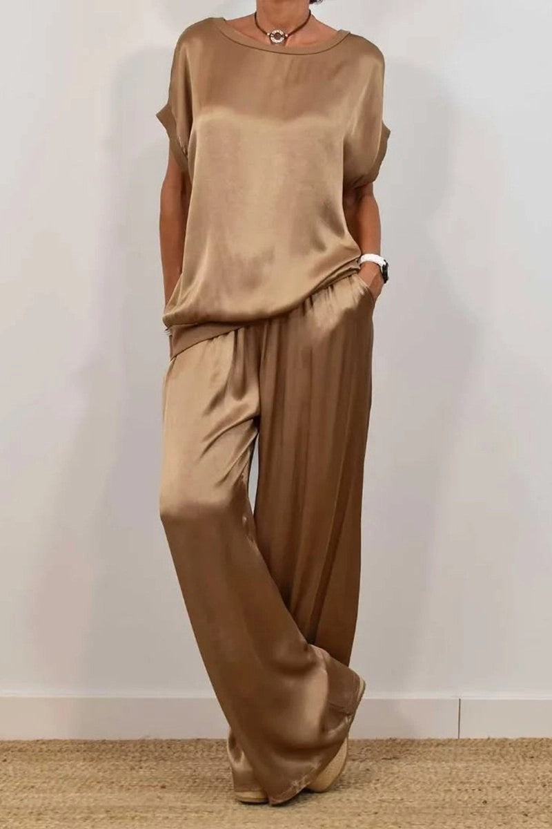 Ensemble Satin Camel - FEMME FATALE