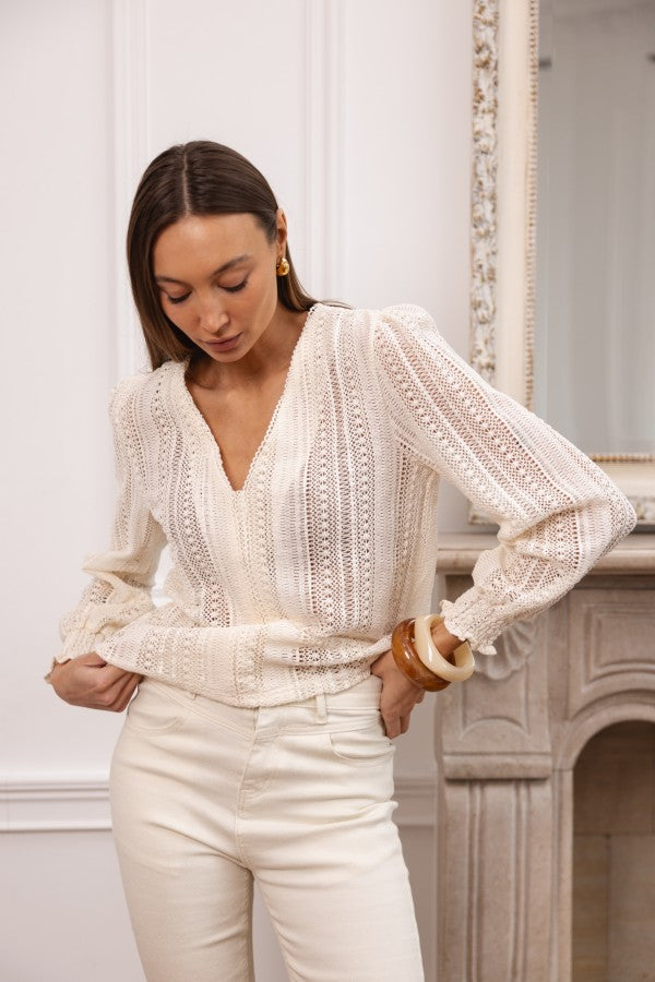 Sunbeam Crochet Blouse - FEMME FATALE