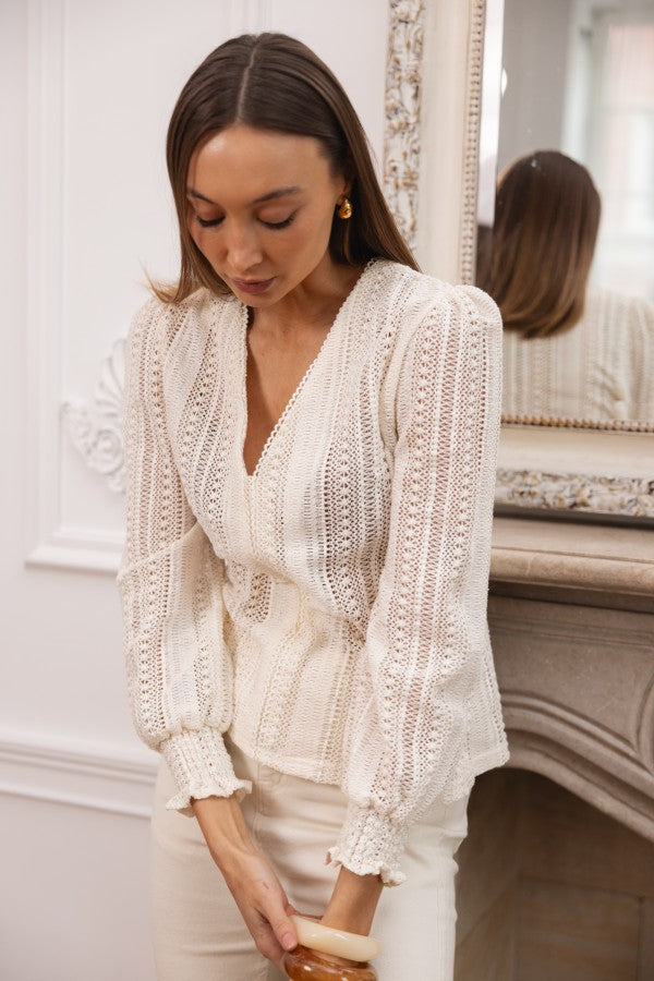 Sunbeam Crochet Blouse - FEMME FATALE